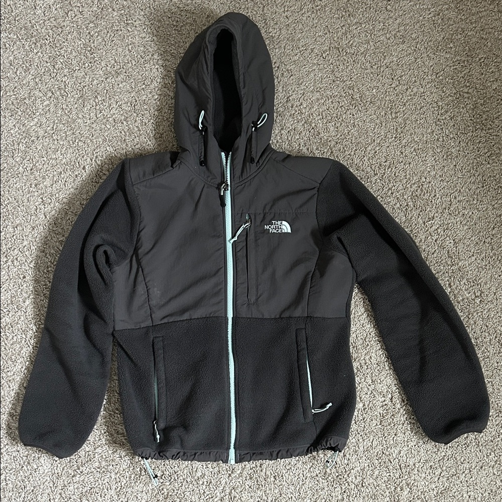 The North Face Charcoal and Black Fleece Jacket W Medium